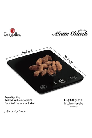 Balance de cuisine numérique Matte Black – 5 kg