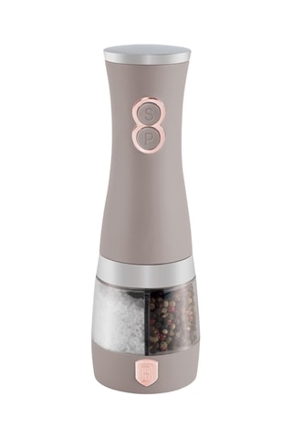 Moulin à poivre et sel électrique en acier inoxydable et céramique Taupe Collection - Taupe