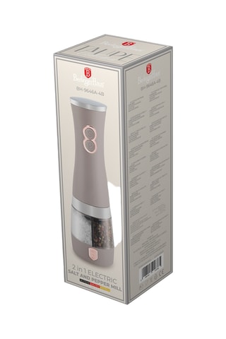 Moulin à poivre et sel électrique en acier inoxydable et céramique Taupe Collection - Taupe