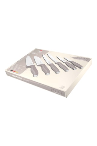 6 couteaux en acier inoxydable Taupe Collection