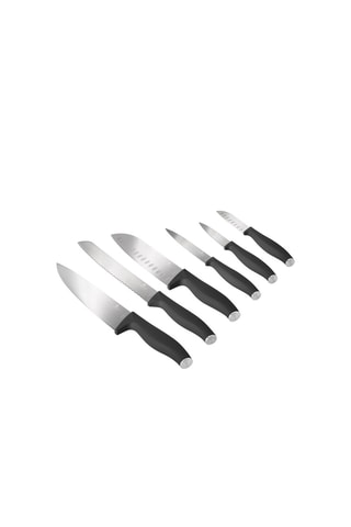 6 couteaux en acier inoxydable Anthracite