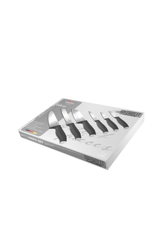 6 couteaux en acier inoxydable Anthracite