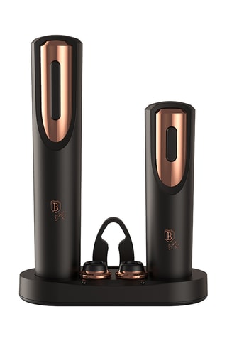 Coffret tire-bouchon électrique 6-en-1 en silicone Black Rose