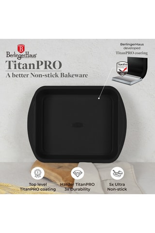 Plat à four Matte Black – 40 x 28,5 x 7 cm