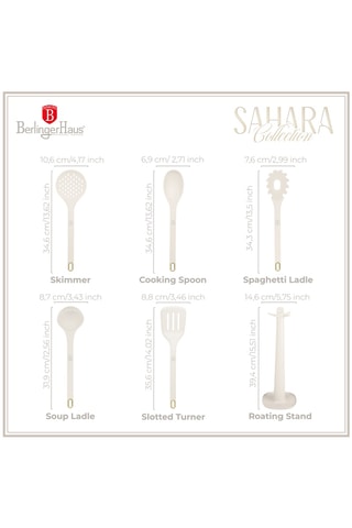 5 ustensiles en silicone Sahara