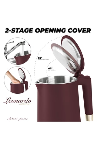Bouilloire sans fil Leonardo - 1,7 l - 1800 W