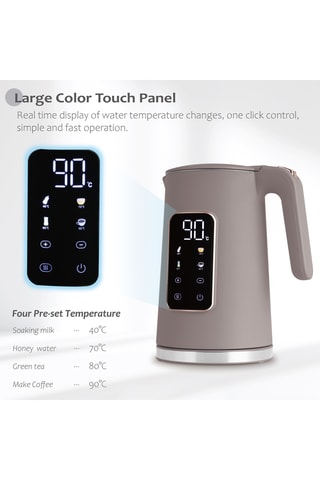 Bouilloire sans filTaupe – 1,7 l – 2200 W