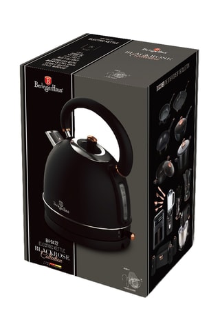 Bouilloire sans fil en acier inoxydable Black Rose - 1,8 l - 2200 W