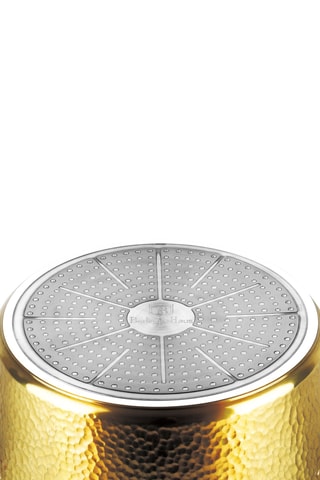 Cocotte revêtement marbre Hammered Gold - 24 cm - 4,1 l