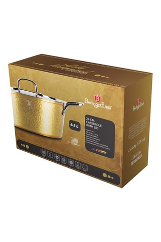 Cocotte revêtement marbre Hammered Gold - 24 cm - 4,1 l