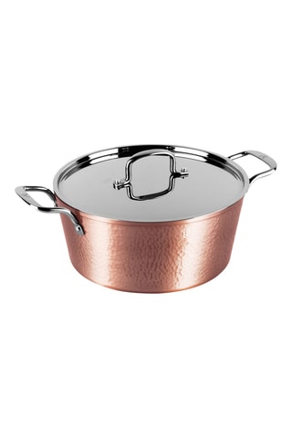 Cocotte revêtement marbre Hammered Copper - 24 cm - 4,1 l