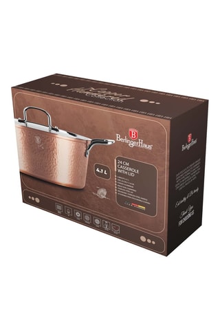 Cocotte revêtement marbre Hammered Copper - 24 cm - 4,1 l