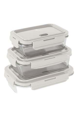 3 boîtes en verre borosilicate Sahara - 570/840/1180 ml