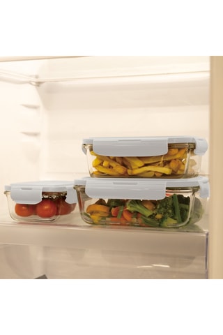 3 boîtes en verre borosilicate Sahara - 570/840/1180 ml
