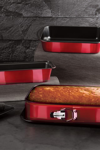 3 moules à pâtisserie en acier carbone revêtement titane Metallic Line