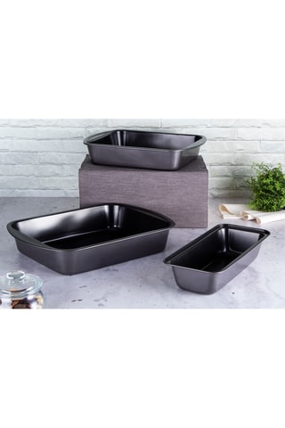 3 moules à pâtisserie revêtement titane Metallic Line Carbon Pro