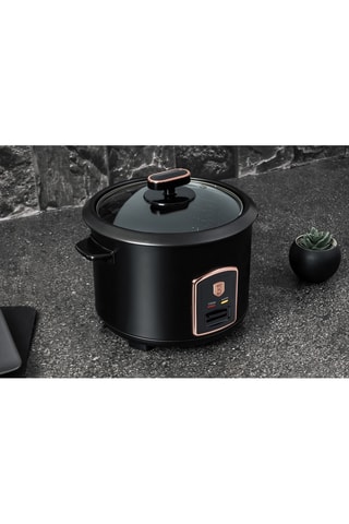 Cuiseur riz électrique en acier inoxydable Black Rose - 700 W - 1,8 l