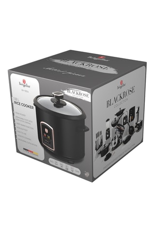 Cuiseur riz électrique en acier inoxydable Black Rose - 700 W - 1,8 l