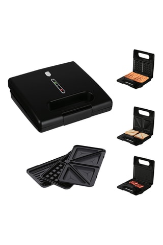 Appareil à croque-messieurs 3-en-1 Black Vantage - 780 W - 3 croque- messieurs