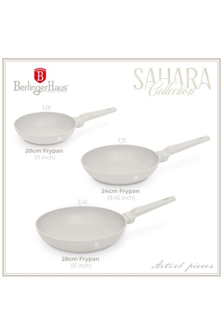 3 poêles Sahara - 20/24/28 cm
