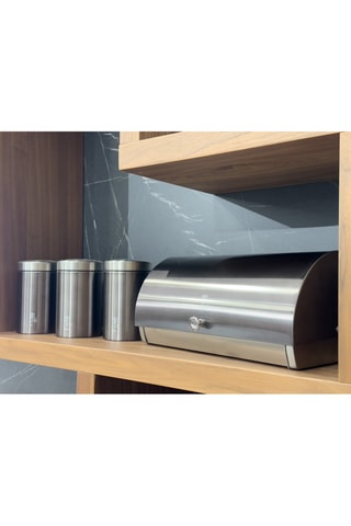 4 boîtes en acier inoxydable Metallic Line Carbon Pro
