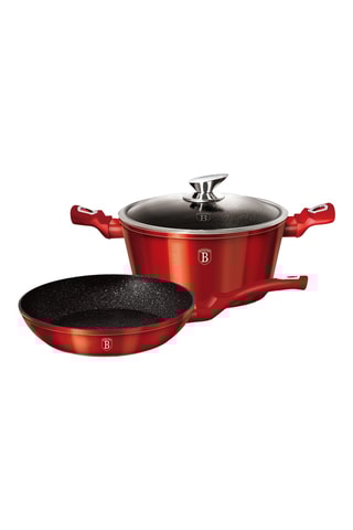 Cocotte et poêle revêtement marbre Metallic Line