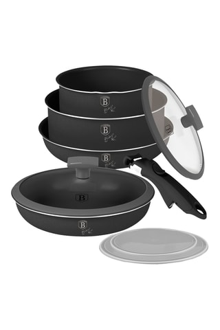Batterie de cuisine Anthracite – 9 pièces