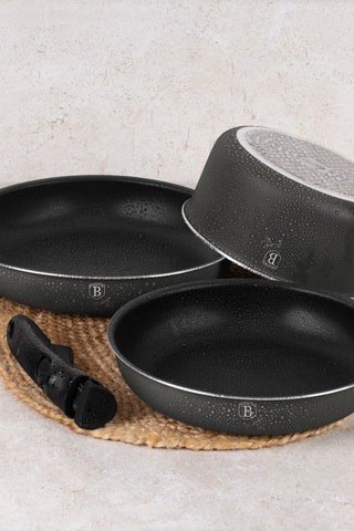 Batterie de cuisine Anthracite – 9 pièces