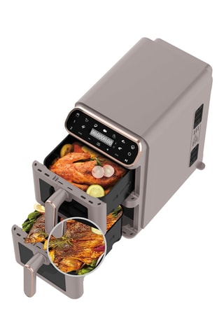Friteuse à air chaud Taupe – 5,5/5,5 l – 2460 W