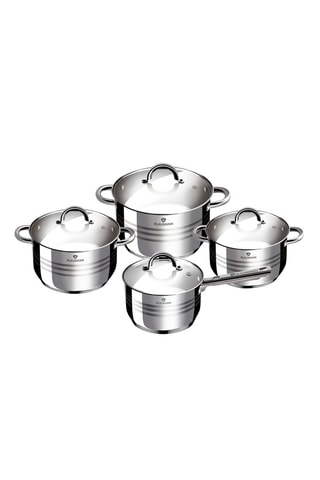 3 faitouts et 1 casserole en acier inoxydable Blaumann/Gourmet