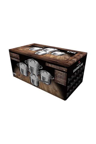 3 faitouts et 1 casserole en acier inoxydable Blaumann/Gourmet