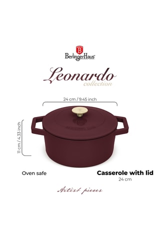 Faitout en fonte Leonardo - 24 cm - 4,35 l