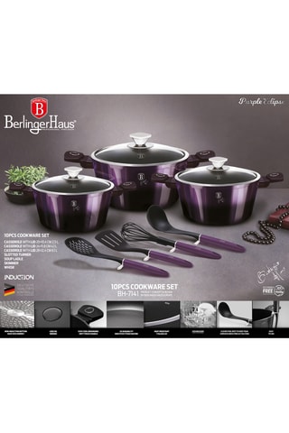 Batterie de cuisine Purple Eclipse - 10 pièces