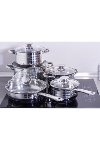 Batterie de cuisine en acier inoxydable Blaumann/Gourmet - 10 pièces