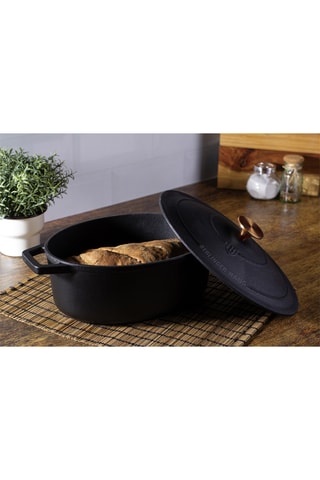 Cocotte ovale 2-en-1 en fonte émaillée Strong Mold Seria - 30 cm - 4,65 l