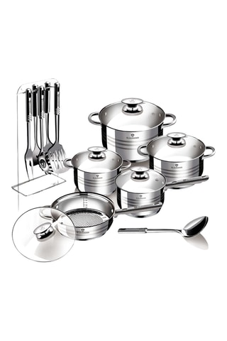 Batterie de cuisine en acier inoxydable Blaumann/Gourmet - 17 pièces