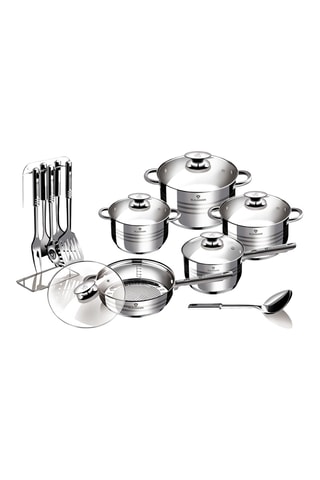 Batterie de cuisine en acier inoxydable Blaumann/Gourmet - 17 pièces
