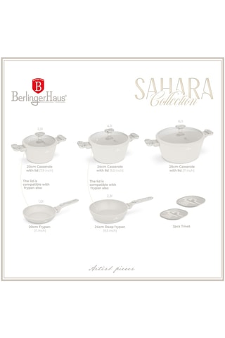 Batterie de cuisine Sahara Marble - 10 pièces