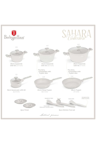 Batterie de cuisine Sahara Nordic - 15 pièces