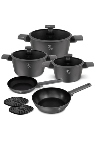 Batterie de cuisine Anthracite – 10 pièces