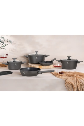Batterie de cuisine Anthracite – 10 pièces