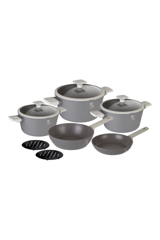 Batterie de cuisine revêtement titane Aspen - 10 pièces
