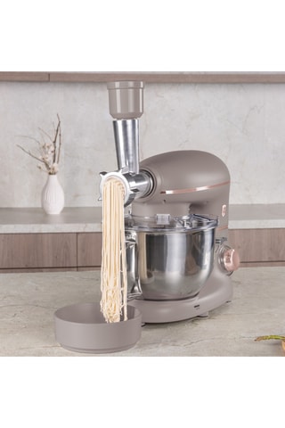Robot de cuisine multifonctions 4-en-1 Taupe – 1500 W – 6 vitesses