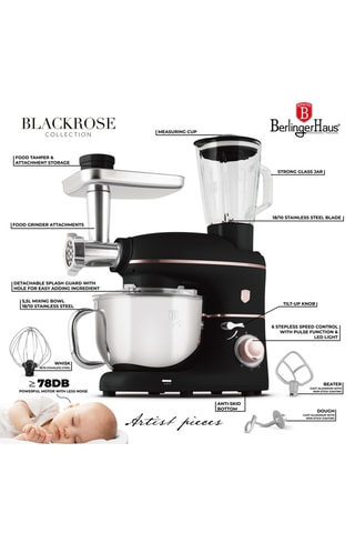 Robot multifonction 4-en-1 Black Rose - 1500 W