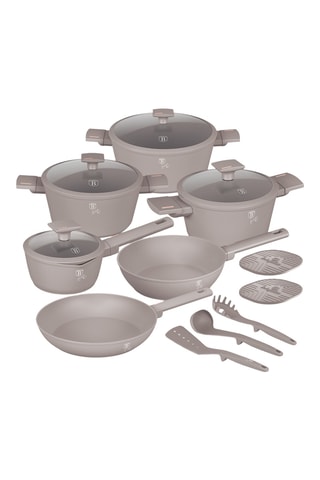 Batterie de cuisine Taupe Collection - 15 pièces