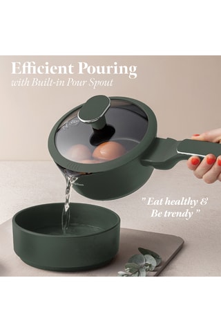 Batterie de cuisine Matte Green – 15 pièces