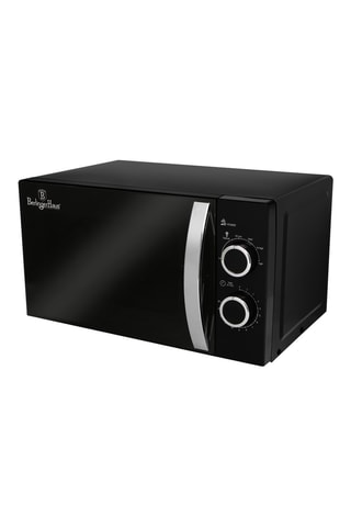 Micro-ondes mécanique en verre borosilicate et acier inoxydable Black Vantage - 20 l - 700/1 200 W