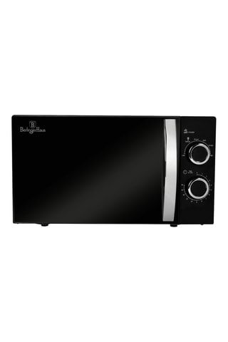 Micro-ondes mécanique en verre borosilicate et acier inoxydable Black Vantage - 20 l - 700/1 200 W