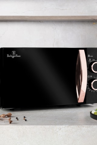 Micro-ondes mécanique en acier inoxydable Black Rose - 20 l - 700/1200 W