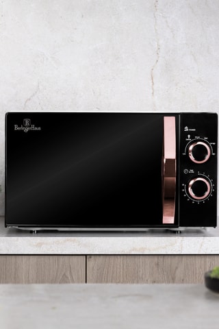 Micro-ondes mécanique en acier inoxydable Black Rose - 20 l - 700/1200 W